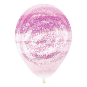 Граффити, Розовый муар, Прозрачный 30см Граффити, Розовый муар, Прозрачный 30см