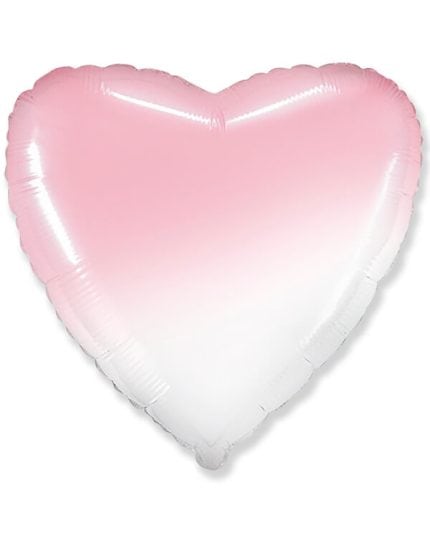 Сердце Розовый Градиент 81см